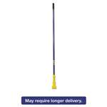 RUBBERMAID COMMERCIAL PROD. Gripper Fiberglass Mop Handle, 60", Blue/Yellow