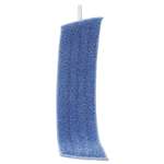 RUBBERMAID COMMERCIAL PROD. Economy Wet Mopping Pad, Microfiber, 18", Blue