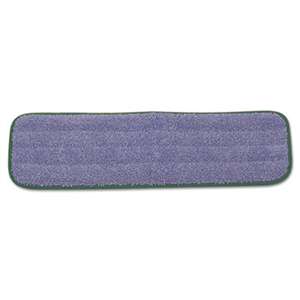 RUBBERMAID COMMERCIAL PROD. Microfiber Wet Mopping Pad, 18 1/2" x 5 1/2" x 1/2", Green, 12/Carton
