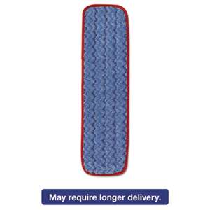 RUBBERMAID COMMERCIAL PROD. Microfiber Wet Mopping Pad, 18 1/2" x 5 1/2" x 1/2", Red, 12/Carton