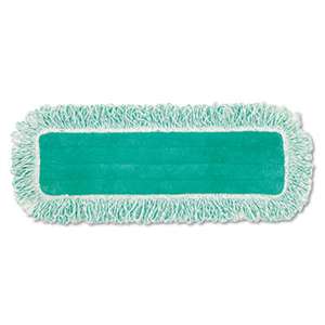 RUBBERMAID COMMERCIAL PROD. Dust Pad w/Fringe, Microfiber, 18" Long, Green