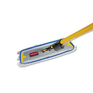 RUBBERMAID COMMERCIAL PROD. Flow Flat Mop, Nylon, 18", White,