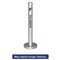 RUBBERMAID COMMERCIAL PROD. Smoker's Pole, Round, Steel, Silver
