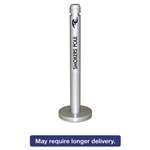 RUBBERMAID COMMERCIAL PROD. Smoker's Pole, Round, Steel, Silver