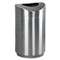 RUBBERMAID COMMERCIAL PROD. Eclipse Open Top Waste Receptacle, Round, Steel, 30gal, Stainless Steel