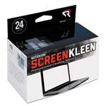 Read Right RR1217 Notebook ScreenKleen Pads, Cloth, 2 1/2 x 5 1/4, White, 24/Box