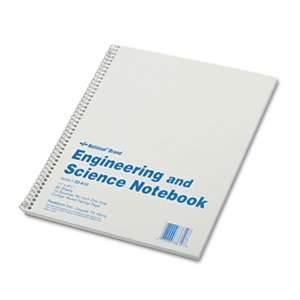 REDIFORM OFFICE PRODUCTS Engineering and Science Notebook, College Rule, 11x 8 1/2, White, 60 Sheets