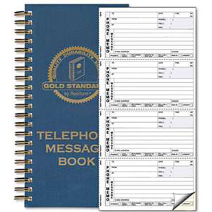 REDIFORM OFFICE PRODUCTS Wirebound Message Book, 5 x 2 3/4, Two-Part Carbonless, 600 Sets/Book