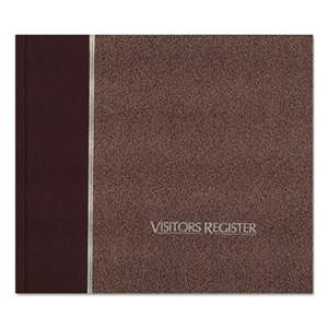 REDIFORM OFFICE PRODUCTS Visitor Register Book, Burgundy Hardcover, 128 Pages, 8 1/2 x 9 7/8