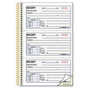 REDIFORM OFFICE PRODUCTS Money Receipt Book, 5 x 2 3/4, Two-Part Carbonless, 225 Sets/Book