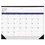 REDIFORM OFFICE PRODUCTS DuraGlobe Monthly Desk Pad Calendar, 22 x 17, 2017