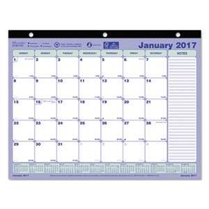 REDIFORM OFFICE PRODUCTS Monthly Desk Pad Calendar, 11 x 8 1/2, 2017