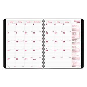 REDIFORM OFFICE PRODUCTS DuraFlex 14-Month Planner, 8 7/8 x 7 1/8, Black, 2016-2018