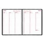 REDIFORM OFFICE PRODUCTS Essential Collection Weekly Appointment Book, 11 x 8 1/2, Black, 2017