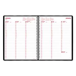 REDIFORM OFFICE PRODUCTS Essential Collection Weekly Appointment Book, 11 x 8 1/2, Black, 2017