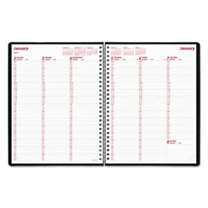 REDIFORM OFFICE PRODUCTS DuraFlex Weekly Planner, 8 1/2 x 11, Black, 2017