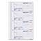 REDIFORM OFFICE PRODUCTS Hardcover Numbered Money Receipt Book, 6 7/8 x 2 3/4, Three-Part, 200 Forms