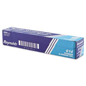 REYNOLDS FOOD PACKAGING Standard Aluminum Foil Roll, 18" x 500 ft, Silver