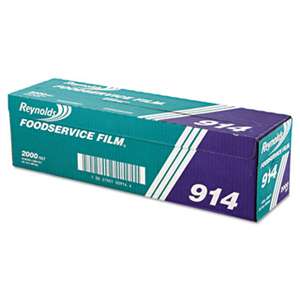 REYNOLDS FOOD PACKAGING PVC Film Roll w/Cutter Box, 18" x 2000ft, Clear