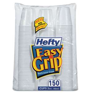 REYNOLDS FOOD PACKAGING Easy Grip Disposable Plastic Bathroom Cups, 3oz, White, 150/Pack