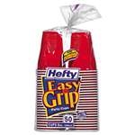REYNOLDS FOOD PACKAGING Easy Grip Disposable Plastic Party Cups, 9 oz, Red, 50/Pack