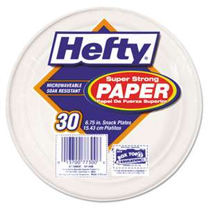 REYNOLDS FOOD PACKAGING Super Strong Paper Dinnerware, 6 3/4" Plate, Bagasse, 30/Pack, 12 Packs/Carton