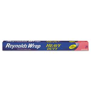 REYNOLDS FOOD PACKAGING Heavy Duty Aluminum Foil Roll, 18" x 75 ft, Silver, 20/Carton
