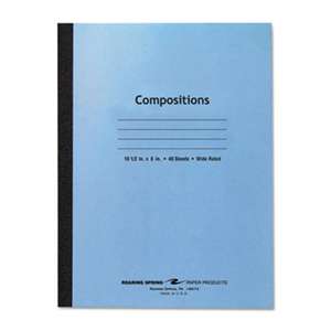 ROARING SPRING PAPER PRODUCTS Stitched Composition Book, Legal Rule, 8 x 10 1/2, WE, 48 Pages