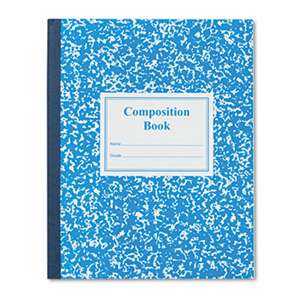 ROARING SPRING PAPER PRODUCTS Grade School Ruled Composition Book, 9 3/4 x 7 3/4, Blue Cover, 50 Pages