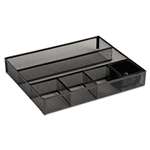 ROLODEX Deep Desk Drawer Organizer, Metal Mesh, Black