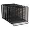 ROLODEX Mesh Stacking Sorter, Five Sections, Metal, 8 1/4 x 14 3/8 x 7 7/8, Black