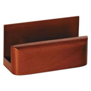 ROLODEX Wood Tones Business Card Holder, Capacity 50 2 1/4 x 4 Cards, Mahogany