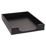 ROLODEX Wood Tones Letter Desk Tray, Wood, Black