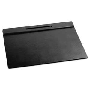 ROLODEX Wood Tone Desk Pad, Black, 21 x 18