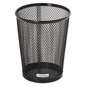 ROLODEX Nestable Jumbo Wire Mesh Pencil Cup, 4 3/8 dia. x 5 2/5, Black