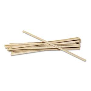 ROYAL PAPER PRODUCTS Wood Coffee Stirrers, 5 1/2" Long, Woodgrain, 10000 Stirrers/Carton