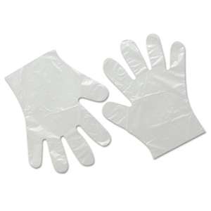 Single-Use Polyethylene Gloves, Medium, 10000/Carton