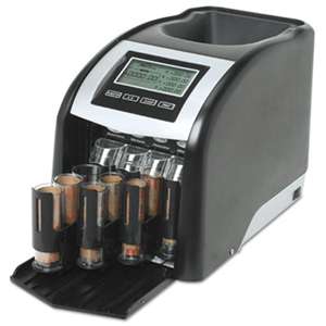 ROYAL SOVEREIGN INTERNATIONAL Fast Sort FS-44P Digital Coin Sorter, Pennies Through Quarters, Black/Silver