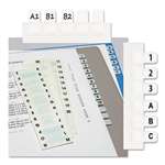 REDI-TAG CORPORATION Side-Mount Self-Stick Plastic A-Z Index Tabs, 1 inch, White, 104/Pack