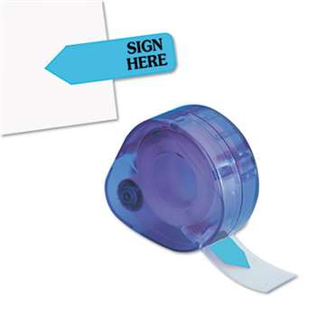 REDI-TAG CORPORATION Arrow Message Page Flags in Dispenser, "Sign Here", Blue, 120 Flags/Dispenser