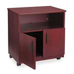 SAFCO PRODUCTS Laminate Machine Stand w/Open Compartment, 28w x 19-3/4d x 30-1/2h, Mahogany