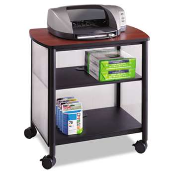 SAFCO PRODUCTS Impromptu Machine Stand, One-Shelf, 26-1/4w x 21d x 26-1/2h, Black/Cherry