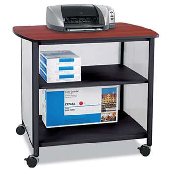 SAFCO PRODUCTS Impromptu Deluxe Machine Stand, 34-3/4w x 25-1/2d x 31h, Black/Cherry