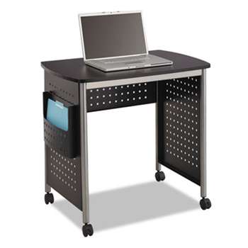 SAFCO PRODUCTS Scoot Computer Desk, 32-1/4w x 22d x 30-1/2h, Black/Silver