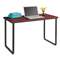 SAFCO PRODUCTS Steel Workstation, 47-1/4w x 24d x 28-3/4h, Cherry/Black