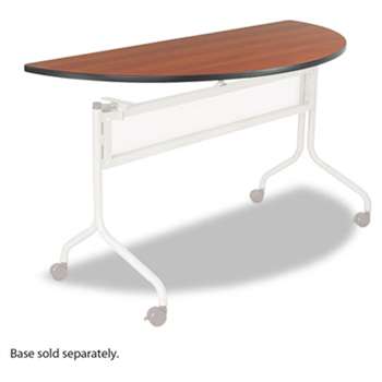 SAFCO PRODUCTS Impromptu Series Mobile Training Table Top, Half Round, 48w x 24d, Cherry