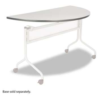 SAFCO PRODUCTS Impromptu Series Mobile Training Table Top, Half Round, 48w x 24d, Gray