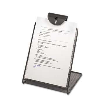 SAFCO PRODUCTS Onyx Mesh Copyholder w/Steel Ball Fastener, Black