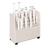SAFCO PRODUCTS Laminate Mobile Roll Files, 50 Compartments, 30-1/4w x 15-3/4d x 29-1/4h, Putty
