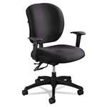 SAFCO PRODUCTS Alday Series Intensive Use Chair, 100% Polyester Back/100% Polyester Seat, Black